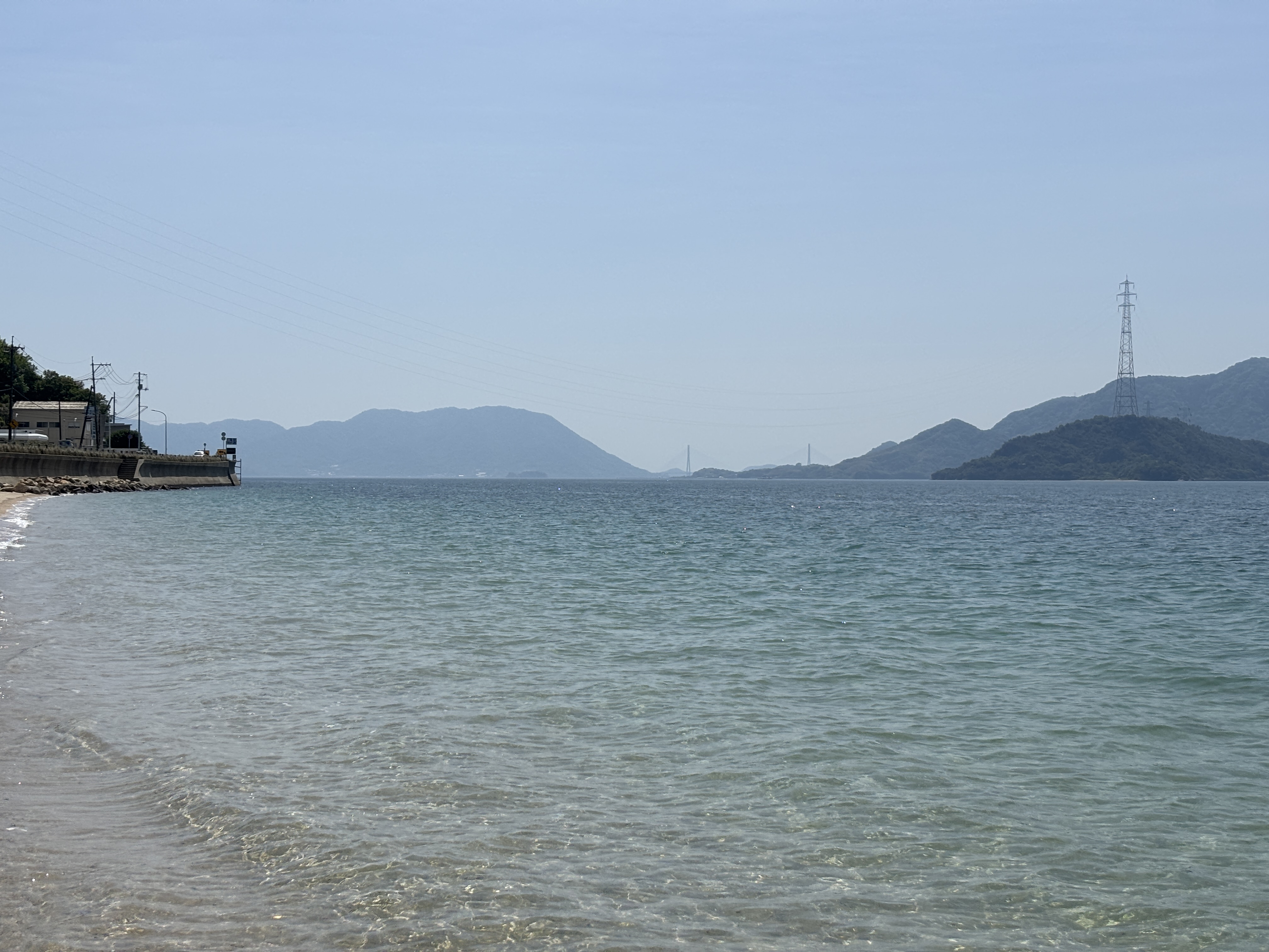 広島県竹原市忠海の穏やかな瀬戸内海